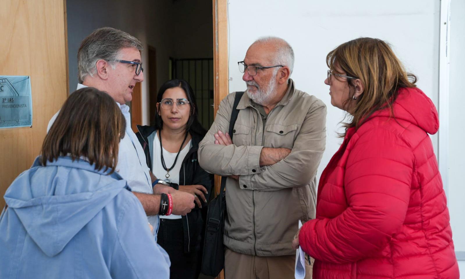 Verderese y Netto visitaron centros educativos en el oeste de Montevideo en la primera jornada de trabajo
