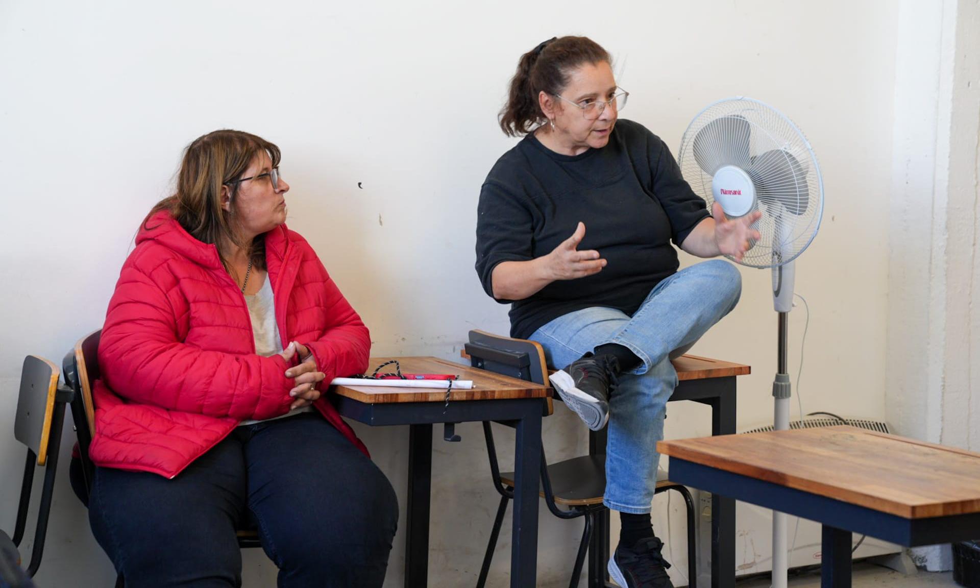 Verderese y Netto visitaron centros educativos en el oeste de Montevideo en la primera jornada de trabajo