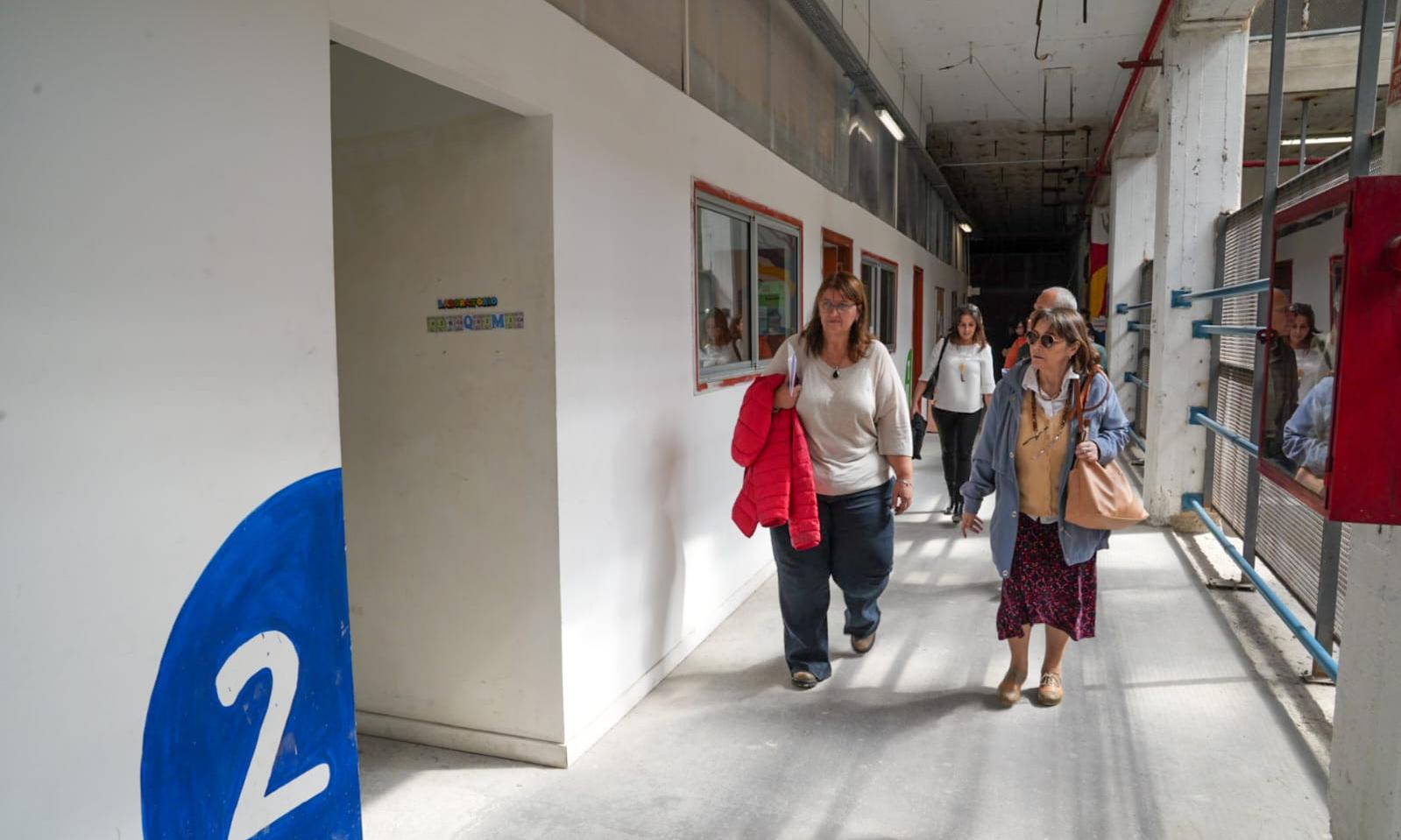 Verderese y Netto visitaron centros educativos en el oeste de Montevideo en la primera jornada de trabajo