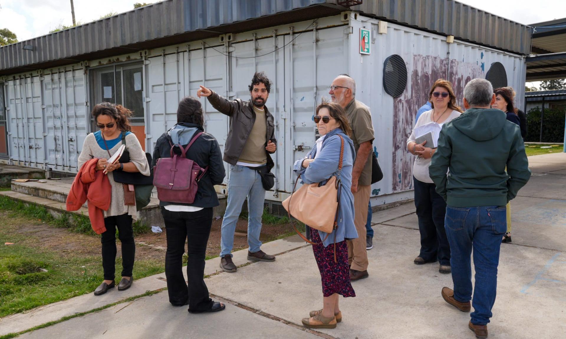 Verderese y Netto visitaron centros educativos en el oeste de Montevideo en la primera jornada de trabajo