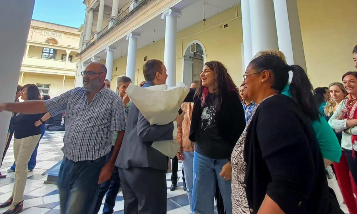 UTU saluda a la funcionaria Cecilia Olivera luego de 44 años de trabajo en la institución