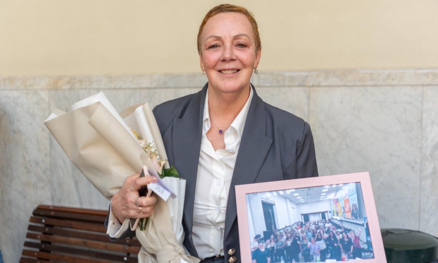 UTU saluda a la funcionaria Cecilia Olivera luego de 44 años de trabajo en la institución